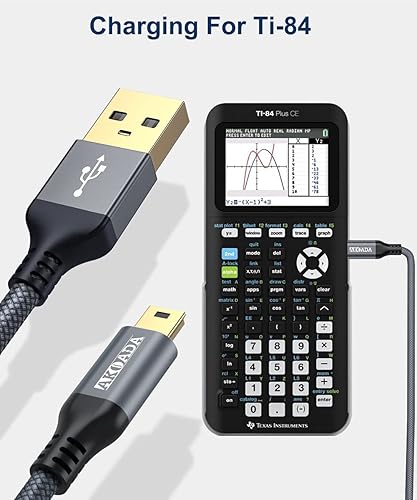 Miniatura 7 de AkoaDa Cable mini USB 10 pies, 2 unidades, USB 2.0 tipo A a Mini B, cable de carga trenzado compatible con GoPro Hero 3+, controlador PS3,