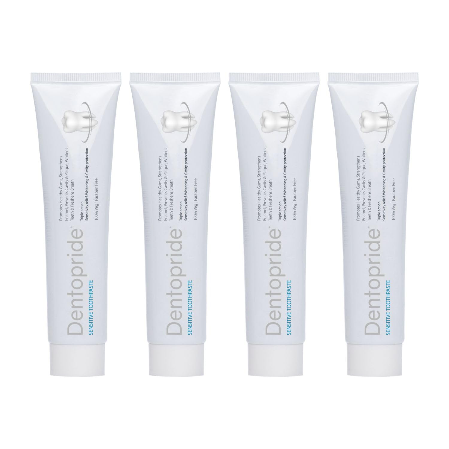 Dentopride Sensitive Toothpaste |Sensitivity Relief | Cavities protection |Paraben free |Vegetarian (100 gm - Pack of 4) (B0BF9D1F18) Amazon Price History, Amazon Price Tracker