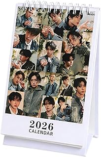 Comprar Stray Skz Kids Gadget - Calendario de Escritorio 2026, Para Decoración de Escritorio K-Pop Karma Stray Skzoo Kids Lightstick Foto, Calendario de Apoyo para Fans(A)