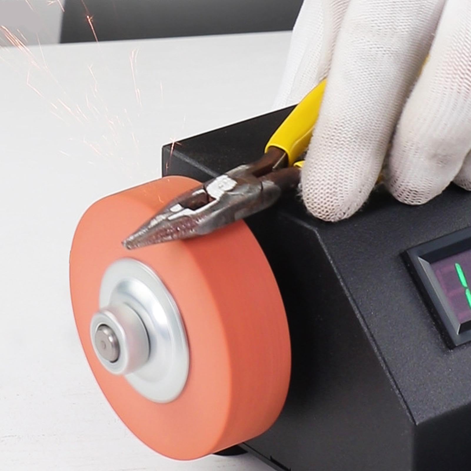 Piccola smerigliatrice da banco, smerigliatrice da banco Levigatrice a | Smericante da banco in miniatura da 350 W professionale, alta precisione con 10 cinture di levigatura