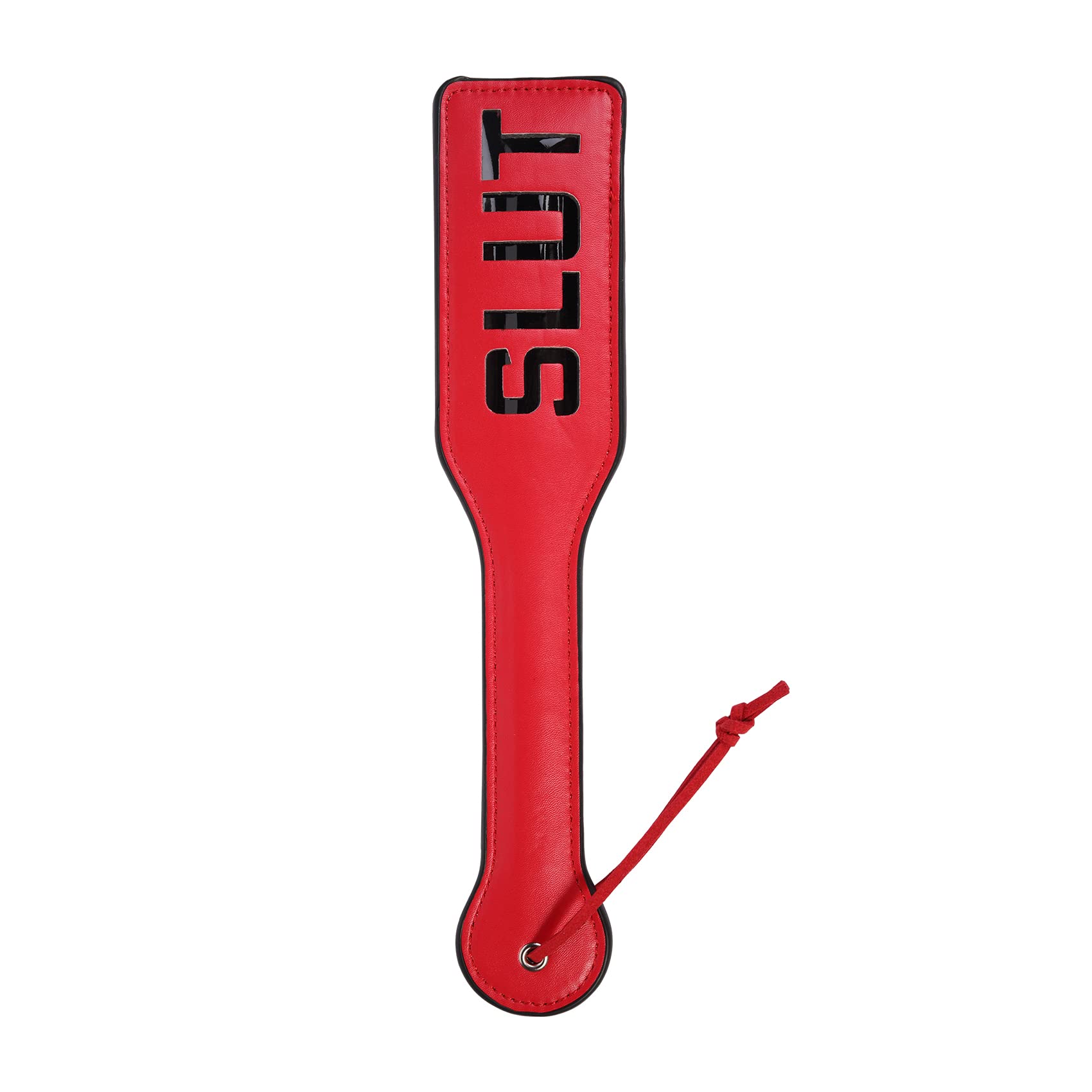 Faux Leather Slut Spanking Paddle for Sex Play, 12.8inch Total Length Paddle for Adults, Red