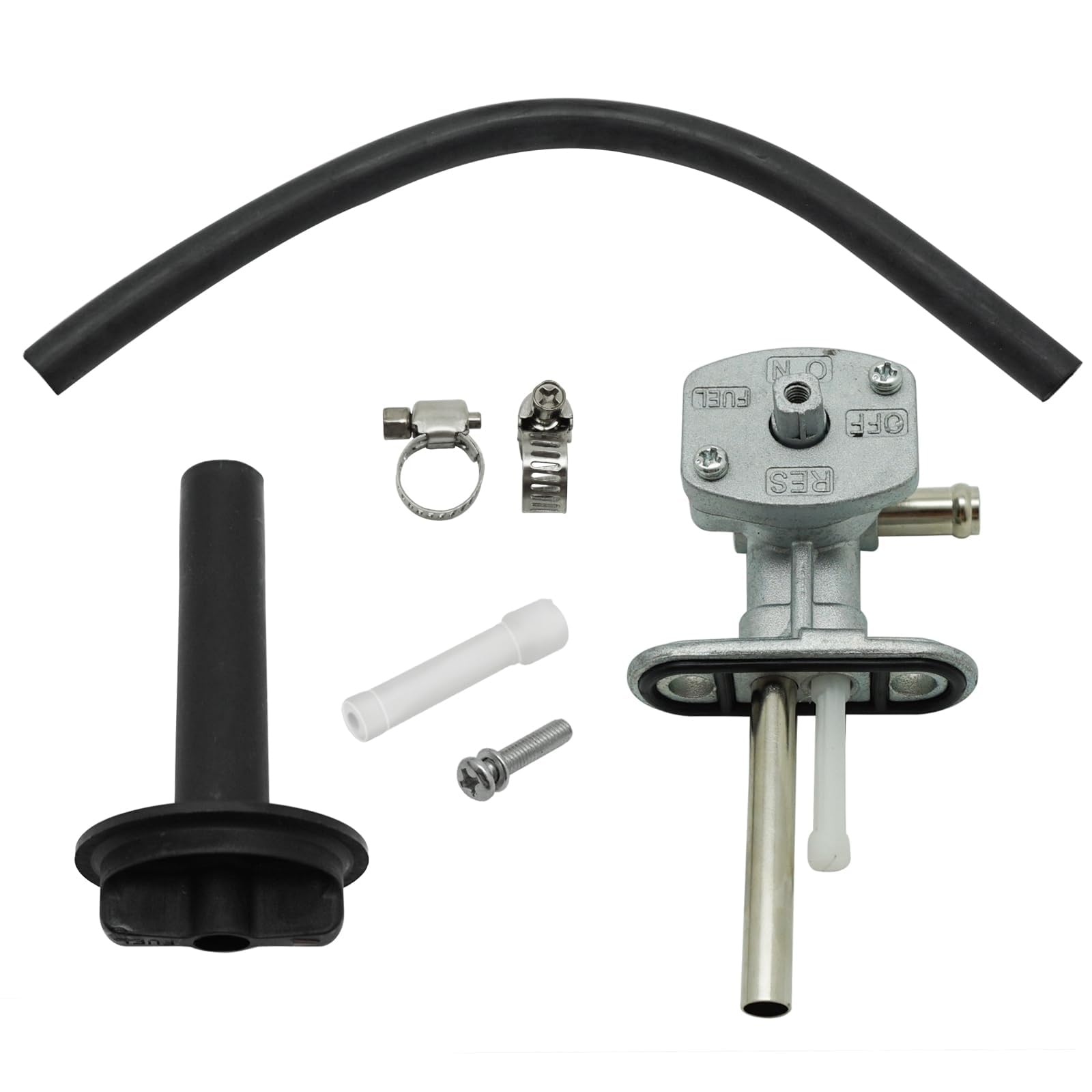 Benzinhahn Unterdruck Kraftstoffhahn für Yamaha ATV Kodiak 400 YFM400 2000-2006 Kodiak 450 YFM450 2003-2006 Grizzly 400 YFM400 2007-2008 Grizzly 450 YFM450 2007-2014