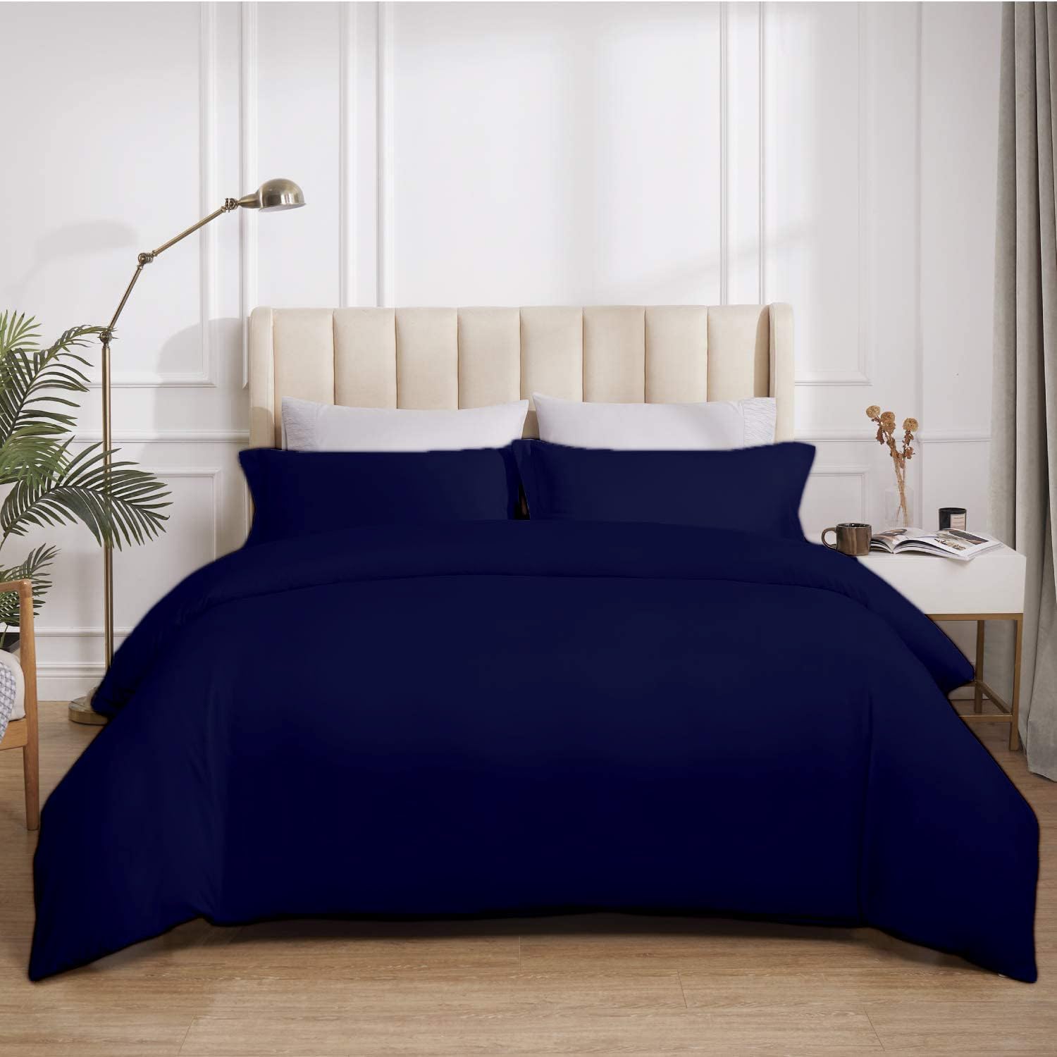 AHJ Beddings Emperor/Wyoming King Size 7 Piece Duvet Cover Set (20 inch Deep Pocket Sheet Set and Duvet Cover) - 600 Thread Count, 100% Egyptian