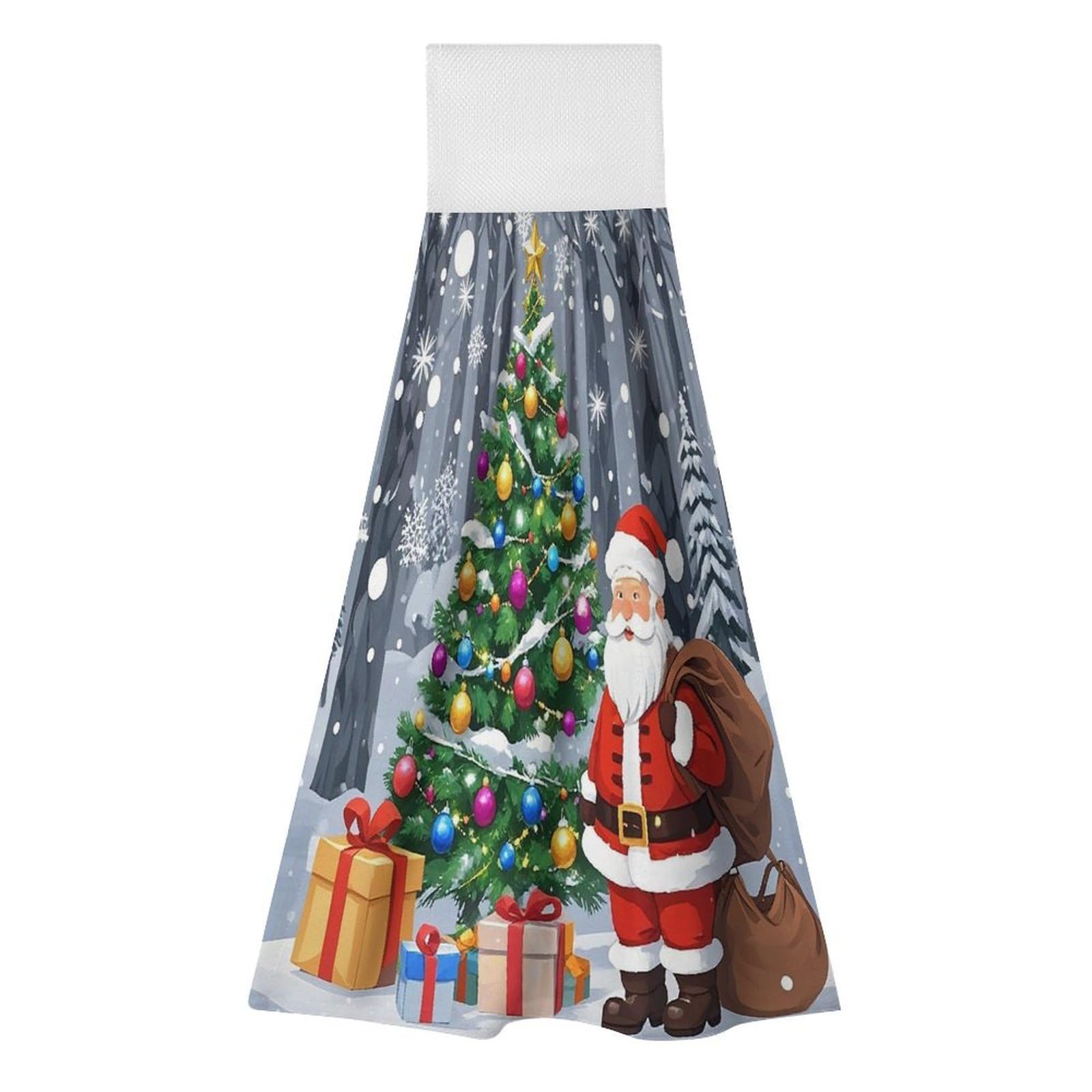 Toallas de cocina de Papá Noel súper absorbentes y de secado rápido