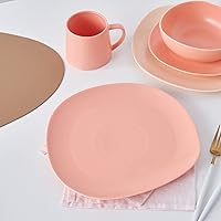 Vista 14 de Stone lain Delilah - Juego de platos llanos de 6 piezas, porcelana, naranja pastel
