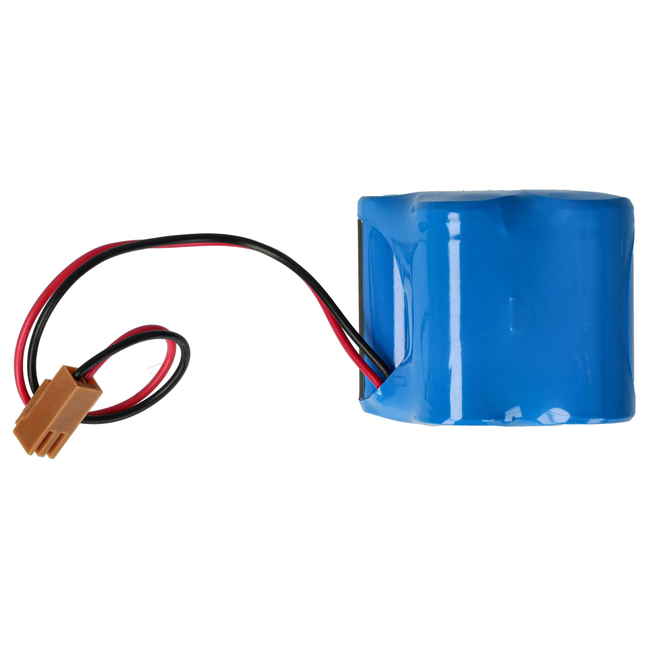 vhbw 5X batería reemplaza Dantona Matt Pack (con Conector marrón) para Controlador de periférico (2400 mAh, 6 V, Li-MnO2)