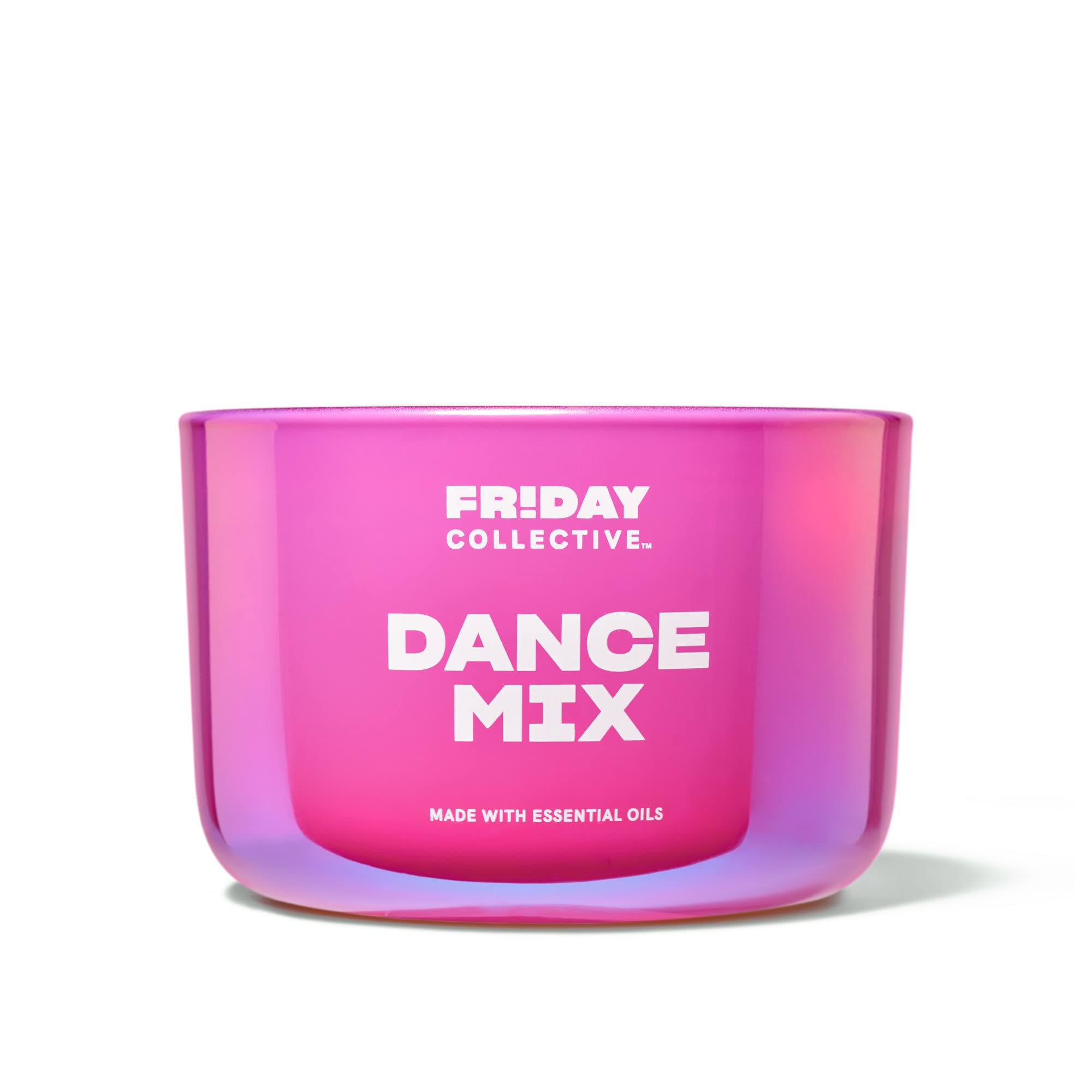 Friday CollectiveDance Mix Candle, Pink Barbie Citrus Scented, Made with Essential Oils, 3 Wicks, 13.5 oz