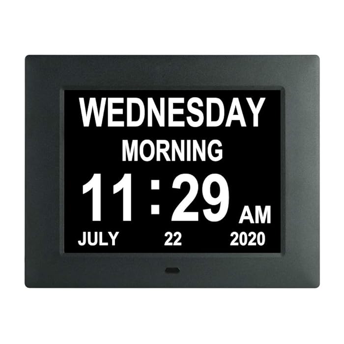 Buy 7 Inch Extra Large NonAbbreviated Day Date & Month Digital Day
