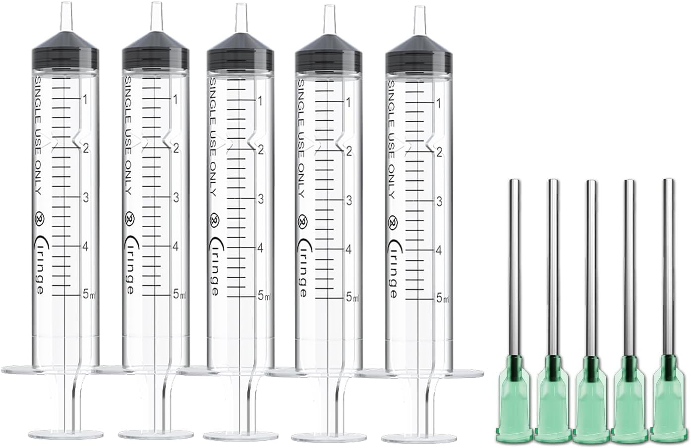 5 ml Syringe with 14G Green Mixing Kit - 5 Sets