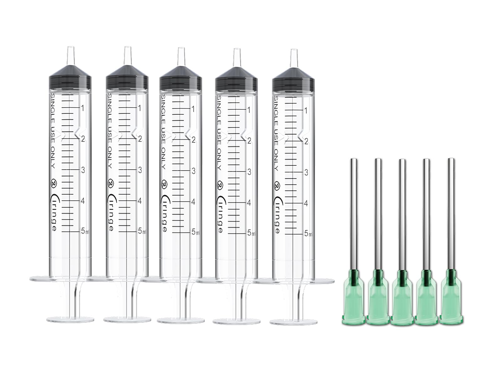 5 ml Syringe with 14G Green Mixing Kit - 5 Sets