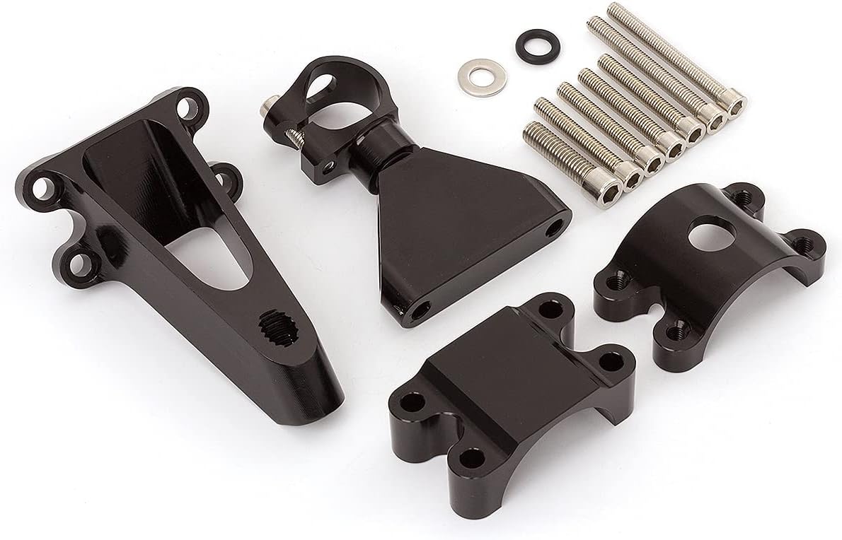 CNC Mounting Bracket Support Kit For CBR600 F4 F4i 1999-2003 Motorcycle Steering Damper Stabilizer Black