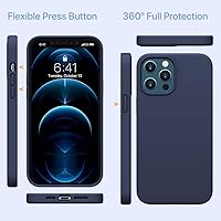 Vista 101 de Miracase Funda diseñada para iPhone 13 Pro Max con protector de pantalla, [forro de microfibra suave antiarañazos], funda protectora de silicona