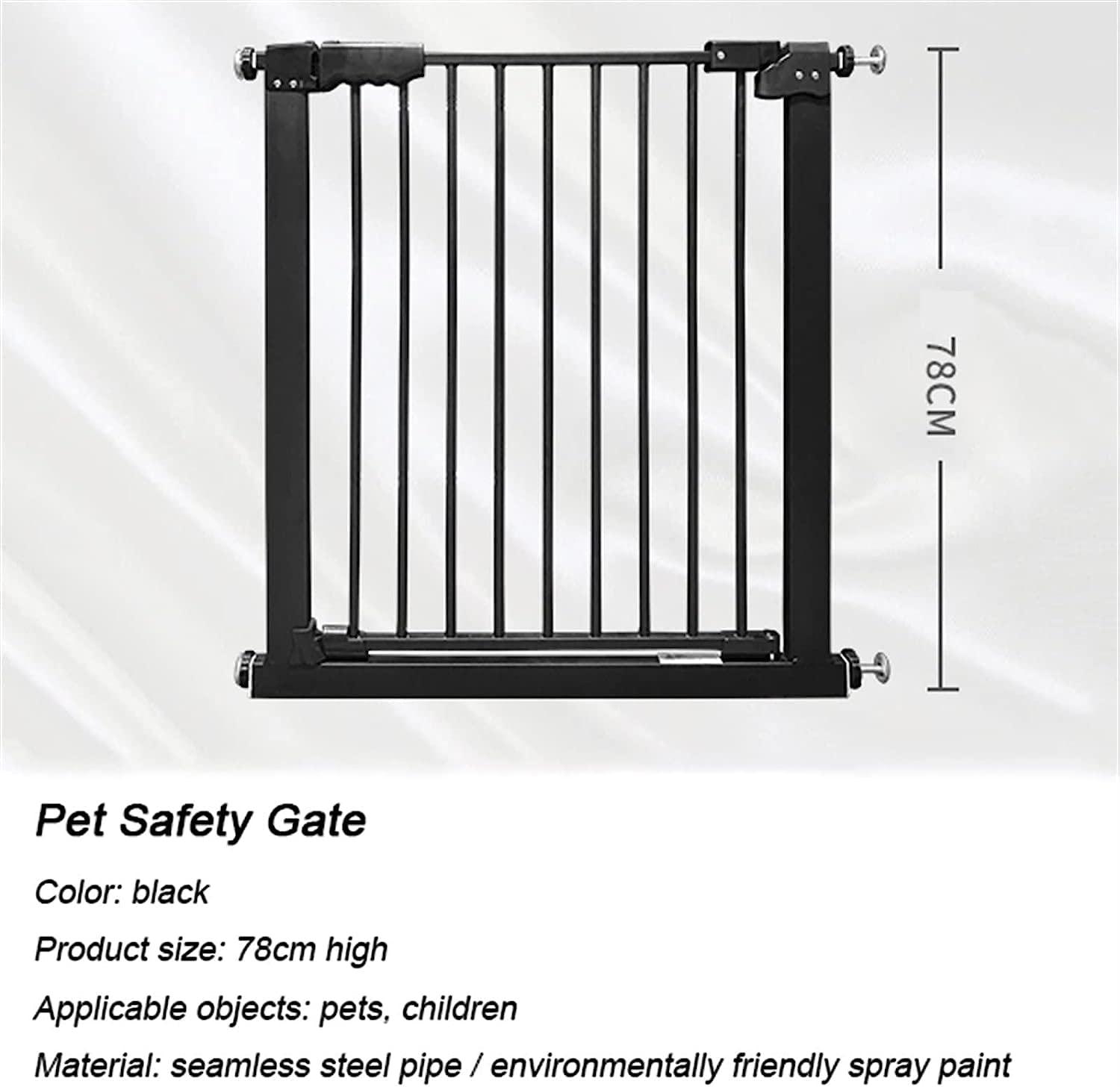 Amazon.co.jp: ペット用安全ゲート、30.31インチ～73.58インチ 犬用