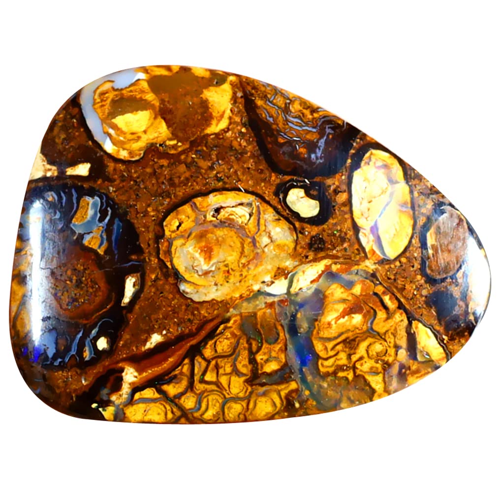 Opale boulder australienne de 3.49 ct, une gemme multicolore unique pour haute joaillerie