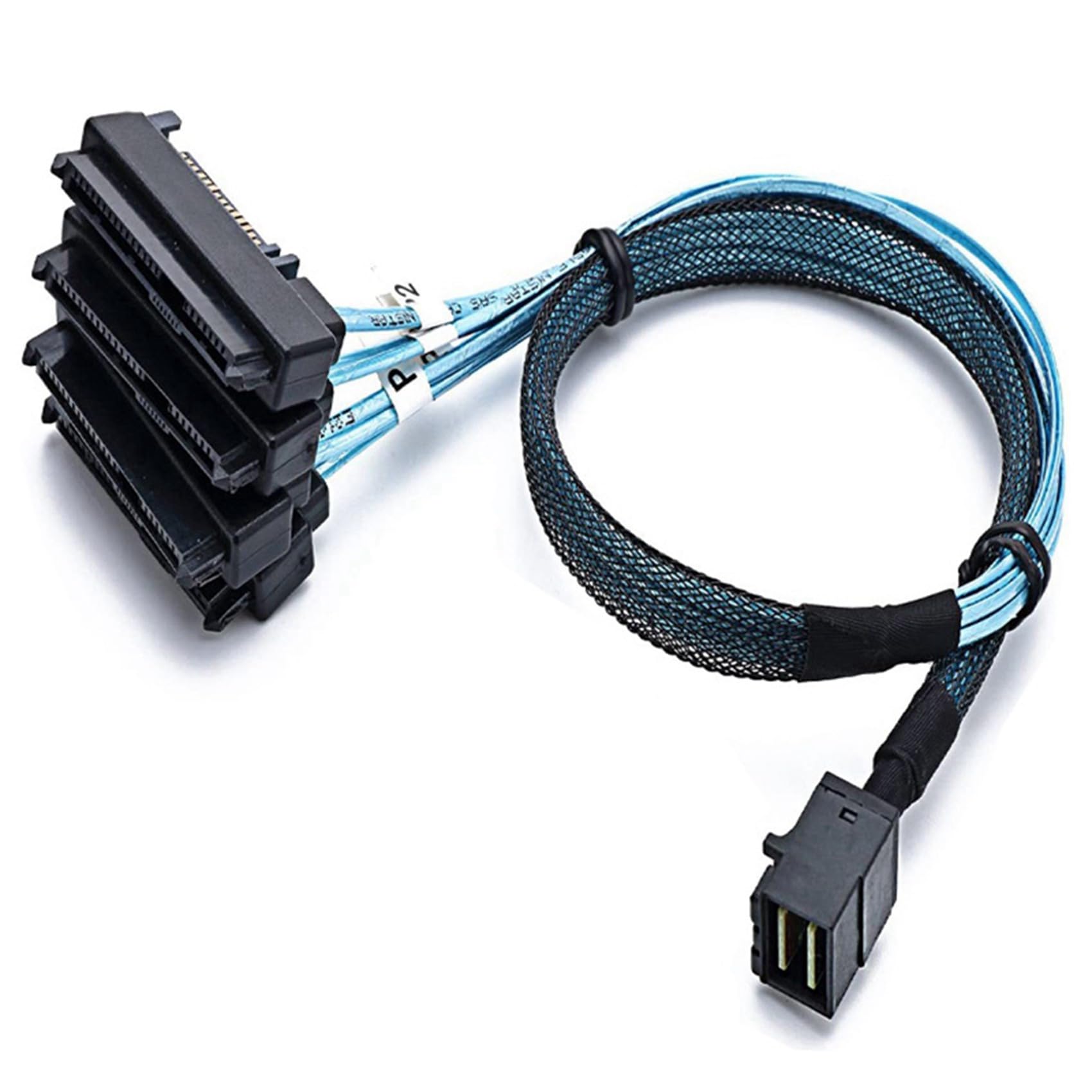 5X Câble de Serveur de Disque Dur Mini SAS SFF-8643 à 4X29Pin SFF-8482 3.33TF/1M