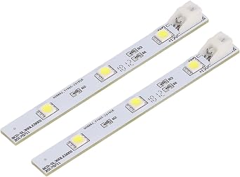 لوح إضاءة LED للثلاجة مكون من قطعتين، شريط إضاءة فريزر صديق للعيون البيضاء، بديل مثالي لـ Electrolux BCD SL300LED001، DC12V، سهل التركيب، تبديد جيد للحرارة
