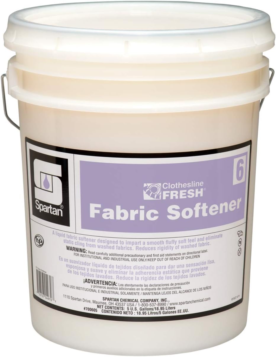 Spartan Clothesline Fresh Fabric Softener #6-5 Gal