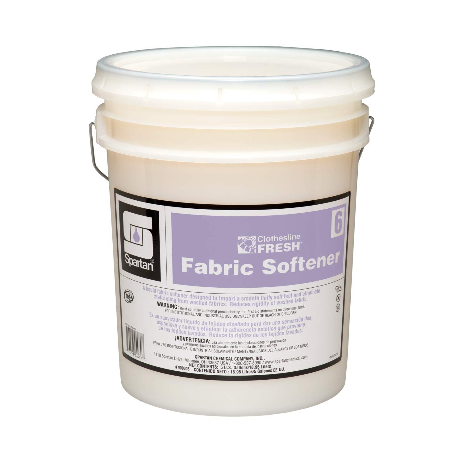 Spartan Clothesline Fresh Fabric Softener #6-5 Gal : Industrial & Scientific