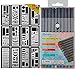 10-Colors Bullet Journaling Pens and 12-Pieces Drawing Stencils Perfect for Planner Bullet Journaling Writing Note Taking Notebook Diary Calendar and School Office Supplies (22 PCS) (22 pcs)