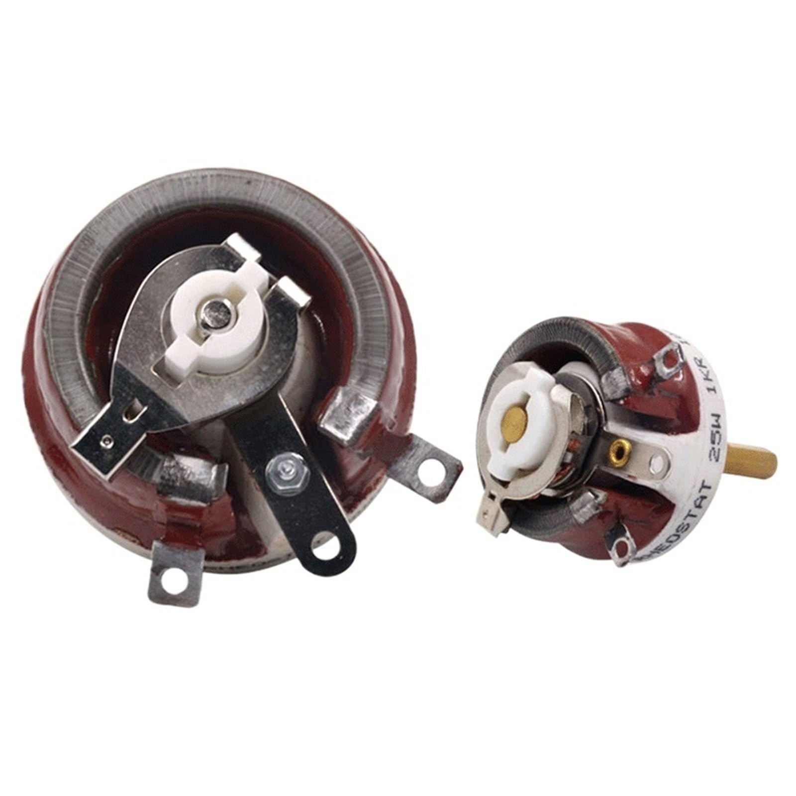 1pcs 150w 300w 500w BC1 rhéostat haute puissance, résistance bobinée variable rotative, forme de disque, résistance réglable,(Max R-50 ohm,Max power 500W)
