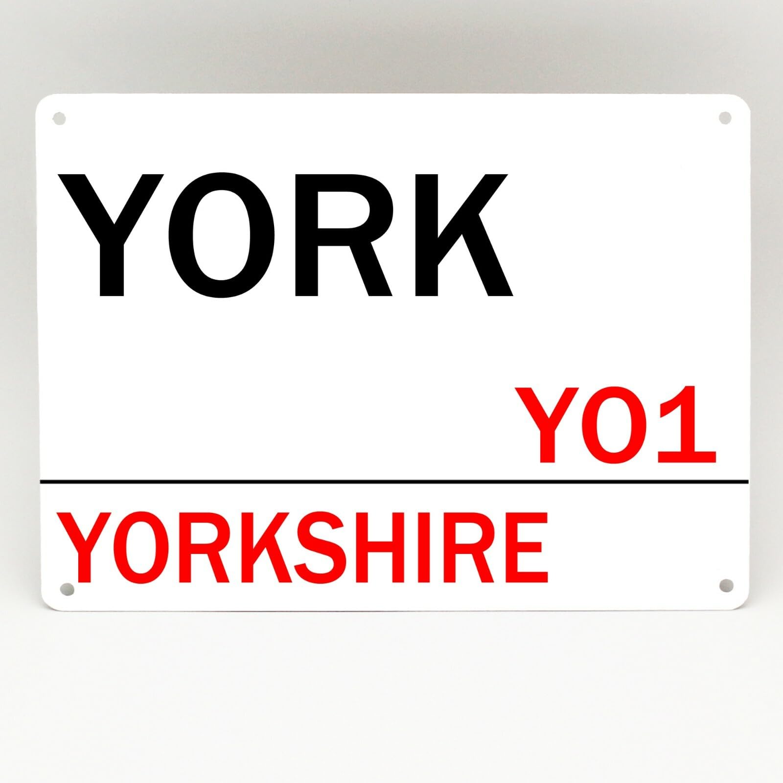 Ingzzaac Metalpostera128062 York Metal Street Sign Vintage Retro Yorkshire Personalised Plaque Street Sign 8X12 Inches