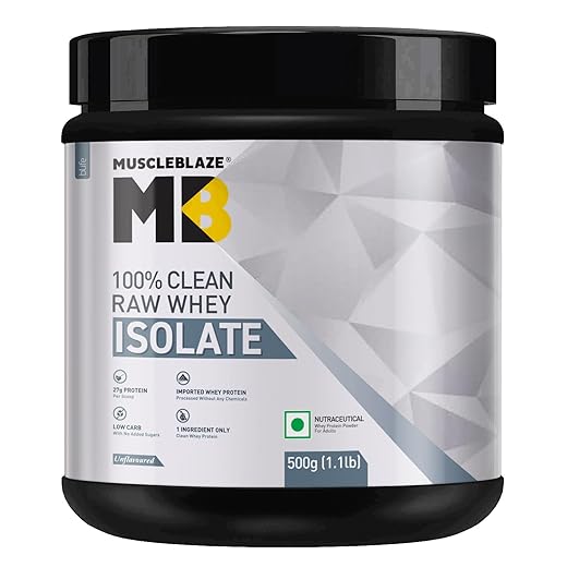 MuscleBlaze 100% Clean Raw Whey Isolate