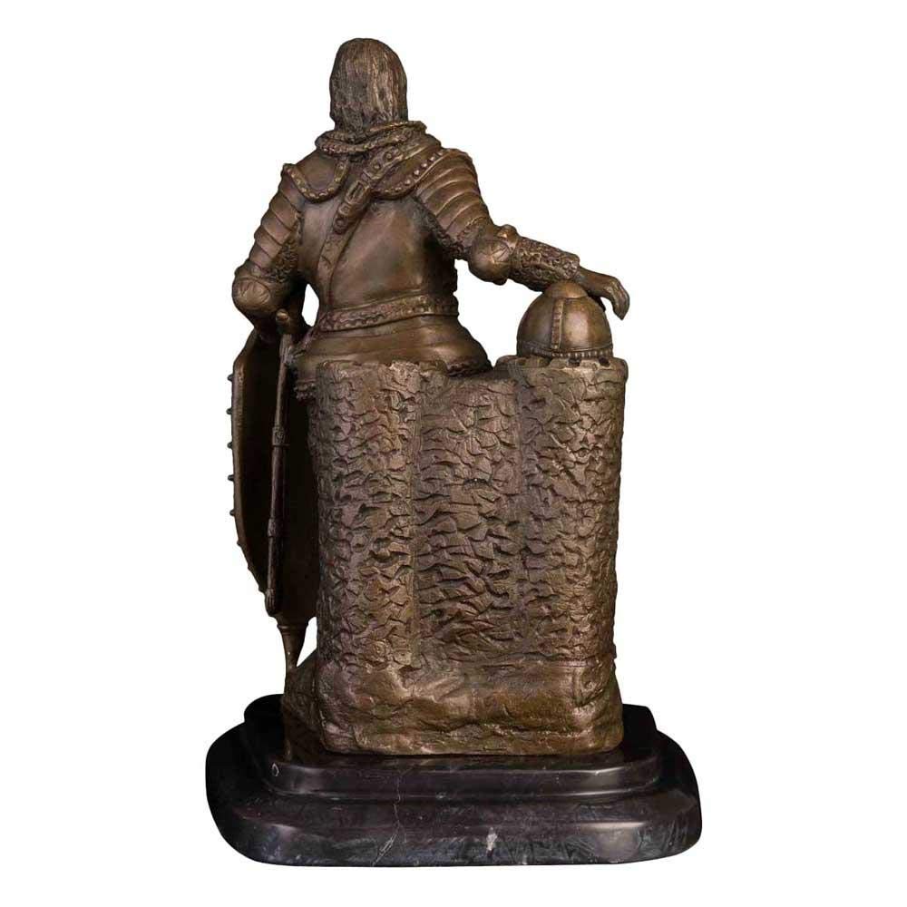 Amazon.co.jp: 置物 彫刻像 彫像古典的なブロンズ中世古代ローマ兵士の 