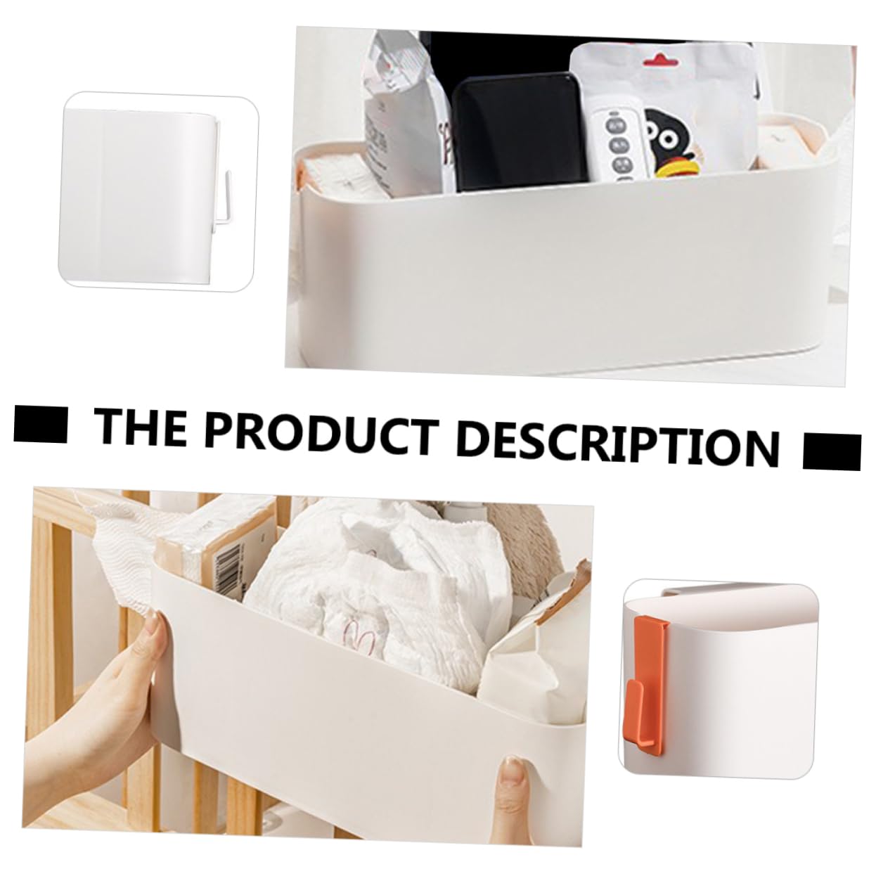 1pieza Organizador De Almacenamiento Multifuncional Para Bebés Caja De Almacenamiento De Cama Contenedor De Diseño Colgante Para Habitaciones Infantiles y Dormitorios Accesorio