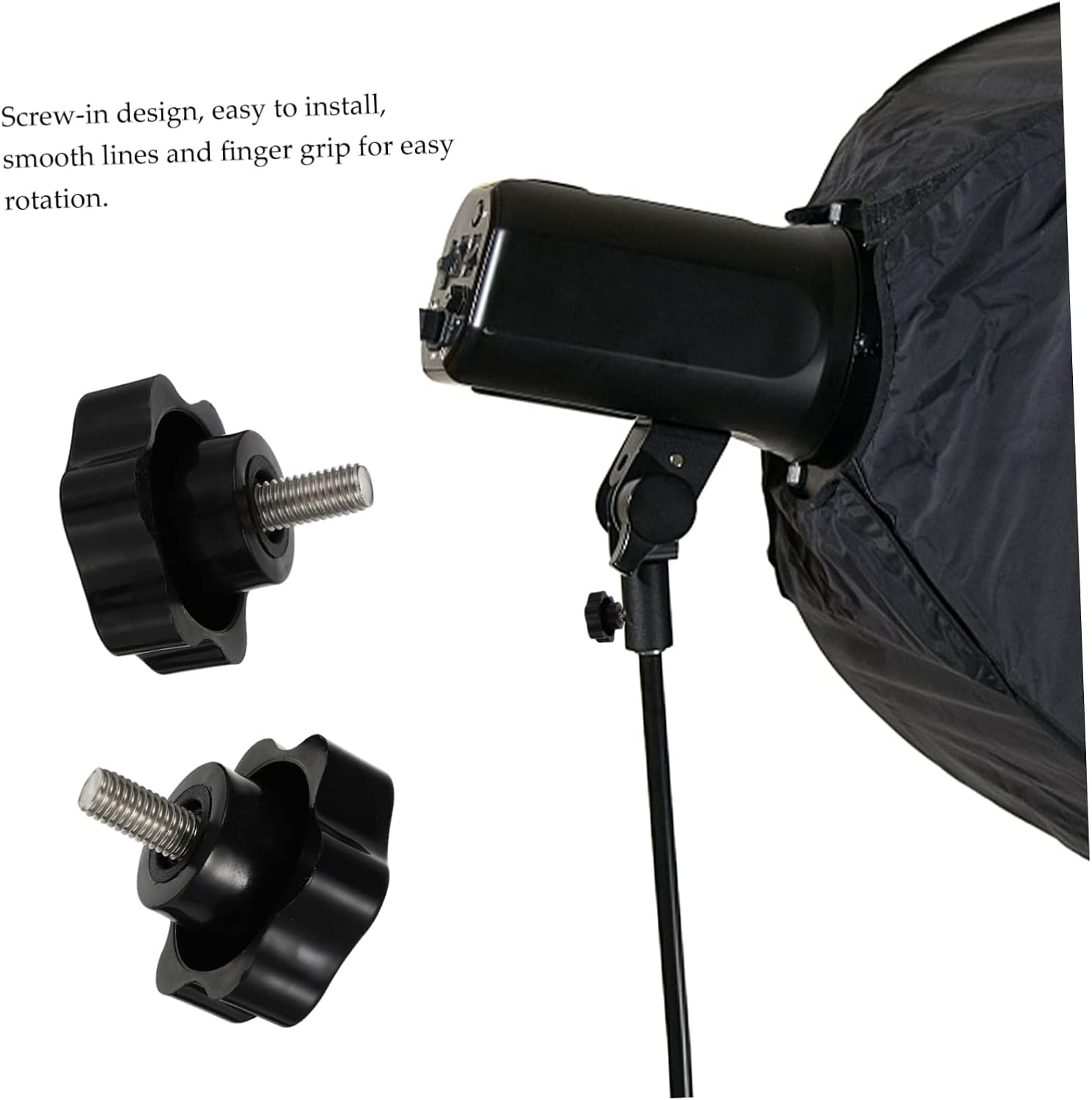 4pcs Star Knobs Thread Clamping Handle Plastic Knob External Thread for Furniture and Equipment Non-Slip Design for