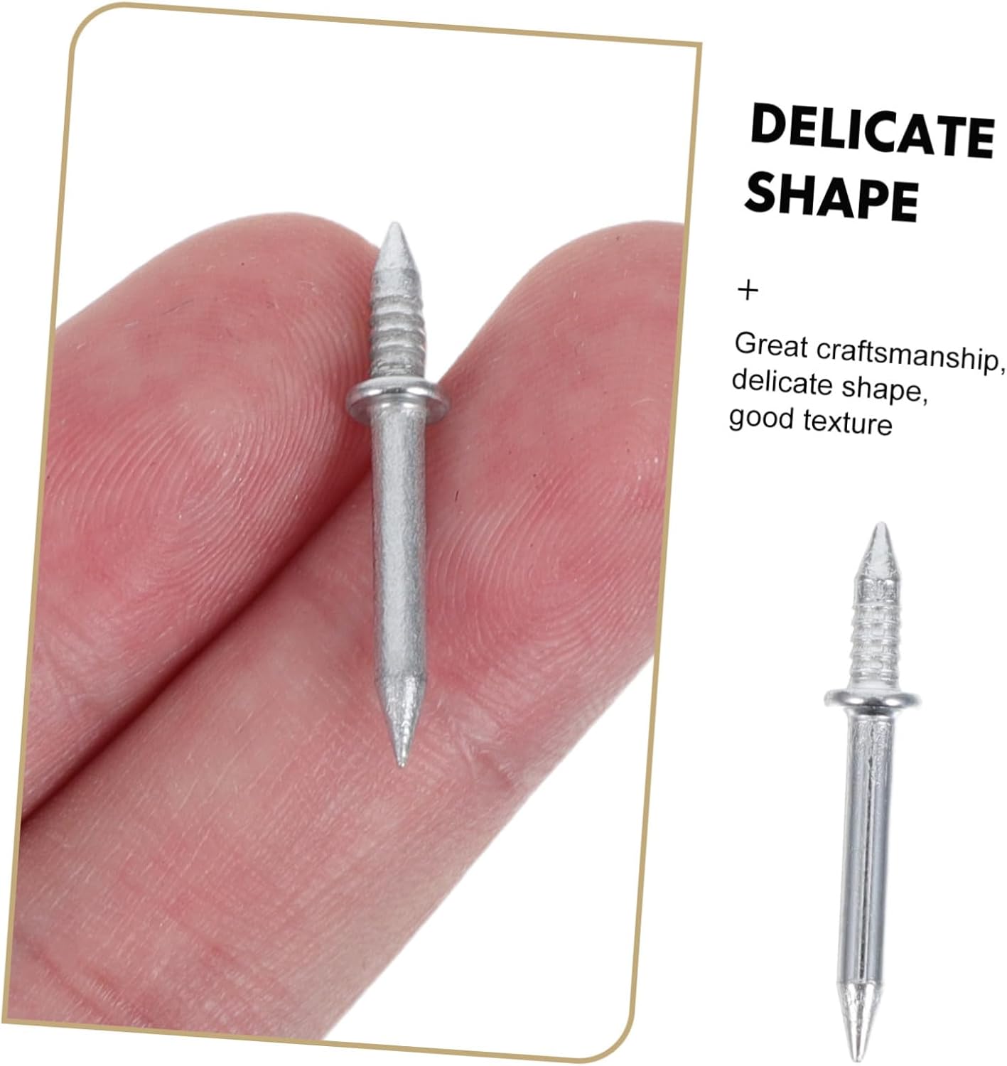 600pcs Invisible Double Headed Baseboard Nails Carbon Steel