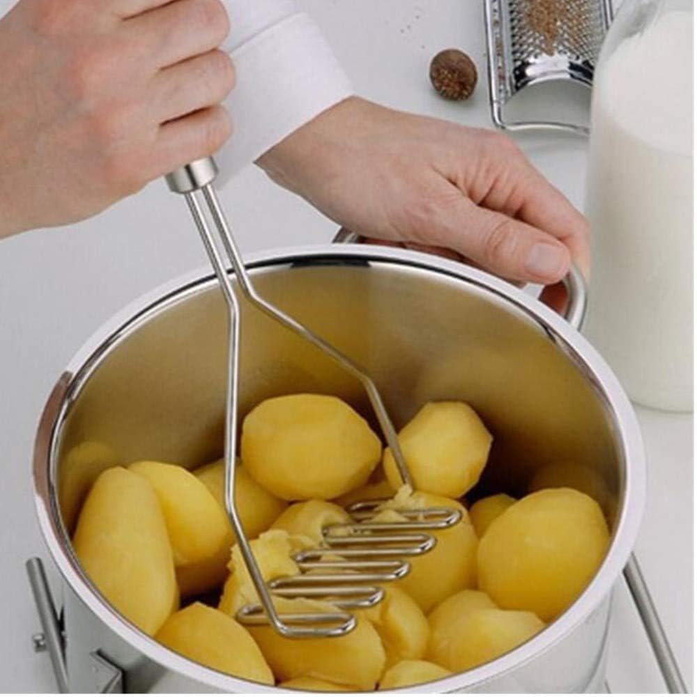 Écrase-purée Manuel En Inox - Pour Pommes De Terre, Avocats, Légumes - 4