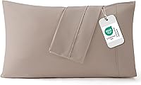 Vista 27 de Bedsure Juego de 2 fundas de almohada de tamaño estándar, fundas de almohada de microfibra cepillada blanca, súper suaves, fundas de almohada