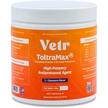 Vetrs Toltramax Toltrazuril Powder for Horses, Dogs, Cats, 100g 2.5%, Cinnamon