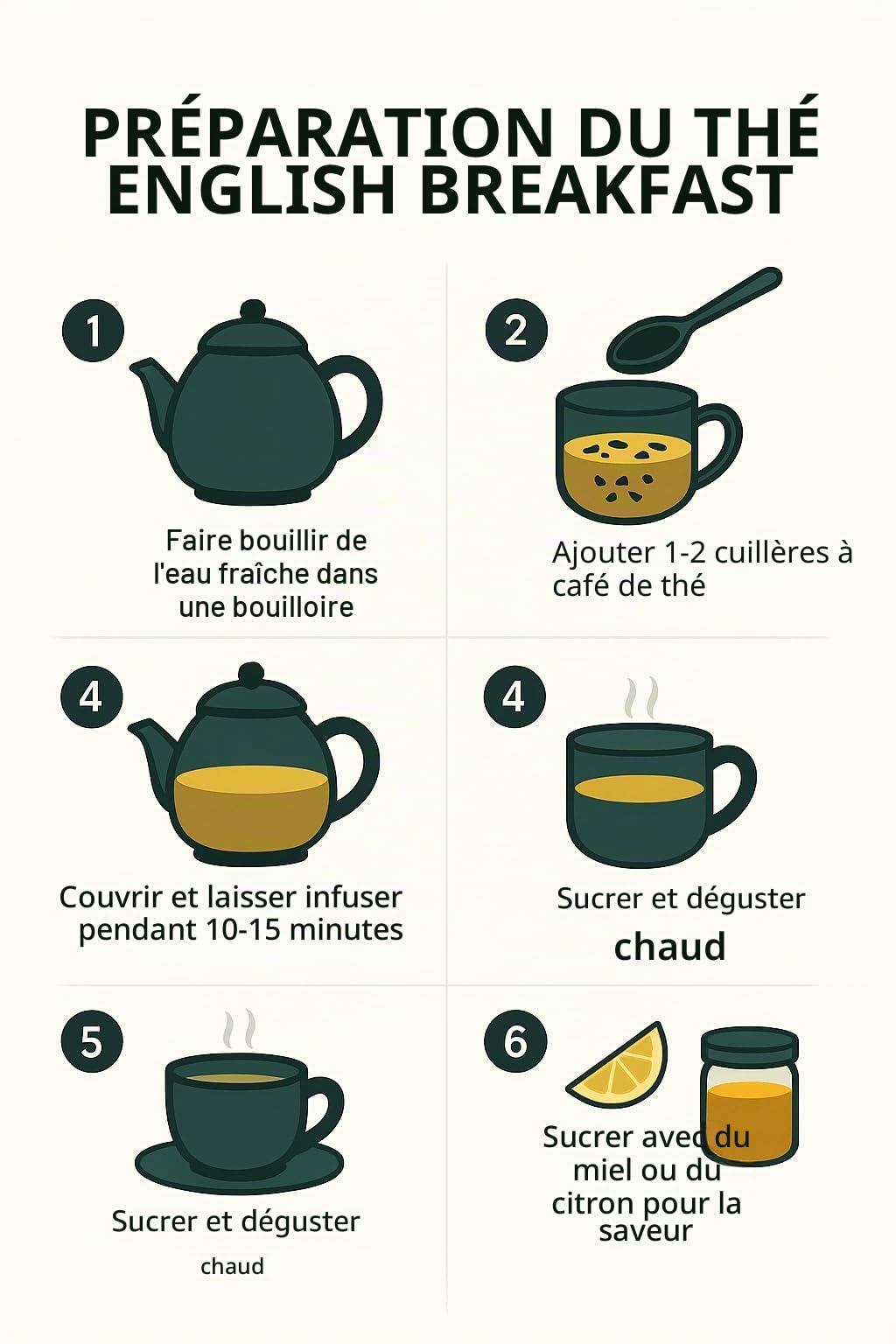 Anglais Petit Déjeuner Thé Noir Feuille - Camellia Sinensis (900g)