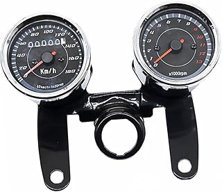 Vaguelly Odômetro De Motocicleta Velocímetro Universal Medidor De LED De Motocicleta Medidor De Motocicleta Com Suporte Velocímetro De Motocicleta Digital Velocímetro De Motocicleta