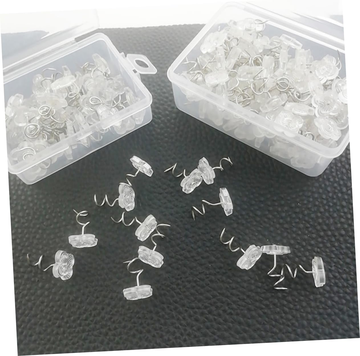 Levemolo 100pcs Flower Shaped Sofa Nails Stainless Steel Pins Non-Marking Upholstery Fixation Nails for Sofa Bed Car Seats