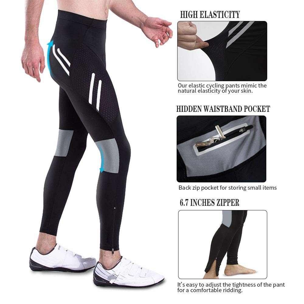 MEETWEE Pantalon Cyclisme Homme Respirant 3D Gel Silicone Long Compression Leggings Vélo