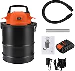 LIGO 20V Cordless Ash Vacuum - 4 Gallon Capacity, 4.0Ah Battery, 4HP Motor with HEPA Filter for Efficient Cleaning, Fast Charger for Convenience,Ideal for Mini Shop Vac, Pellet Stove Needs.