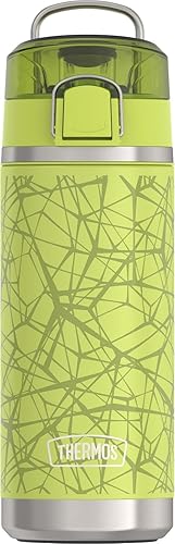 Miniatura 14 de THERMOS ICON SERIES, botella de agua con boquilla, 18 onzas, granito, botella de agua aislada al vacío de acero inoxidable con tapa Granite,Rosa