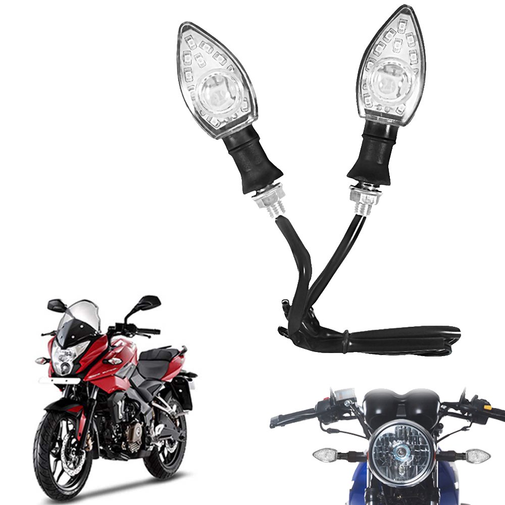 Vheelocityin Arrow Shape Motorcycle Bike Led Indicator for Bajaj Pulsar Rs 20.