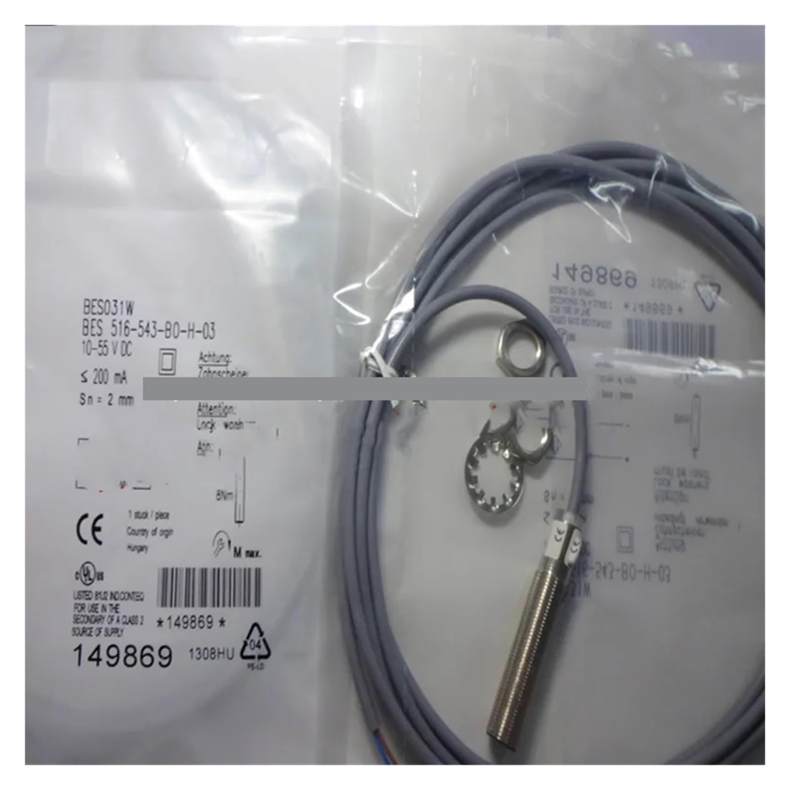 UITGVDQAT 2Pcs Proximity Sensor BES516-543-BO-H-05 BES516-543-BO-H-03