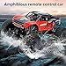 QIYHBVR 1/10 Scale Amphibious Off-Road Remote Control Vehicle, All-Terrain 45° Climbing RC Car, Electric 4WD Monster RC Truck Children's Toy Carl, Gifts for Kids and Adults