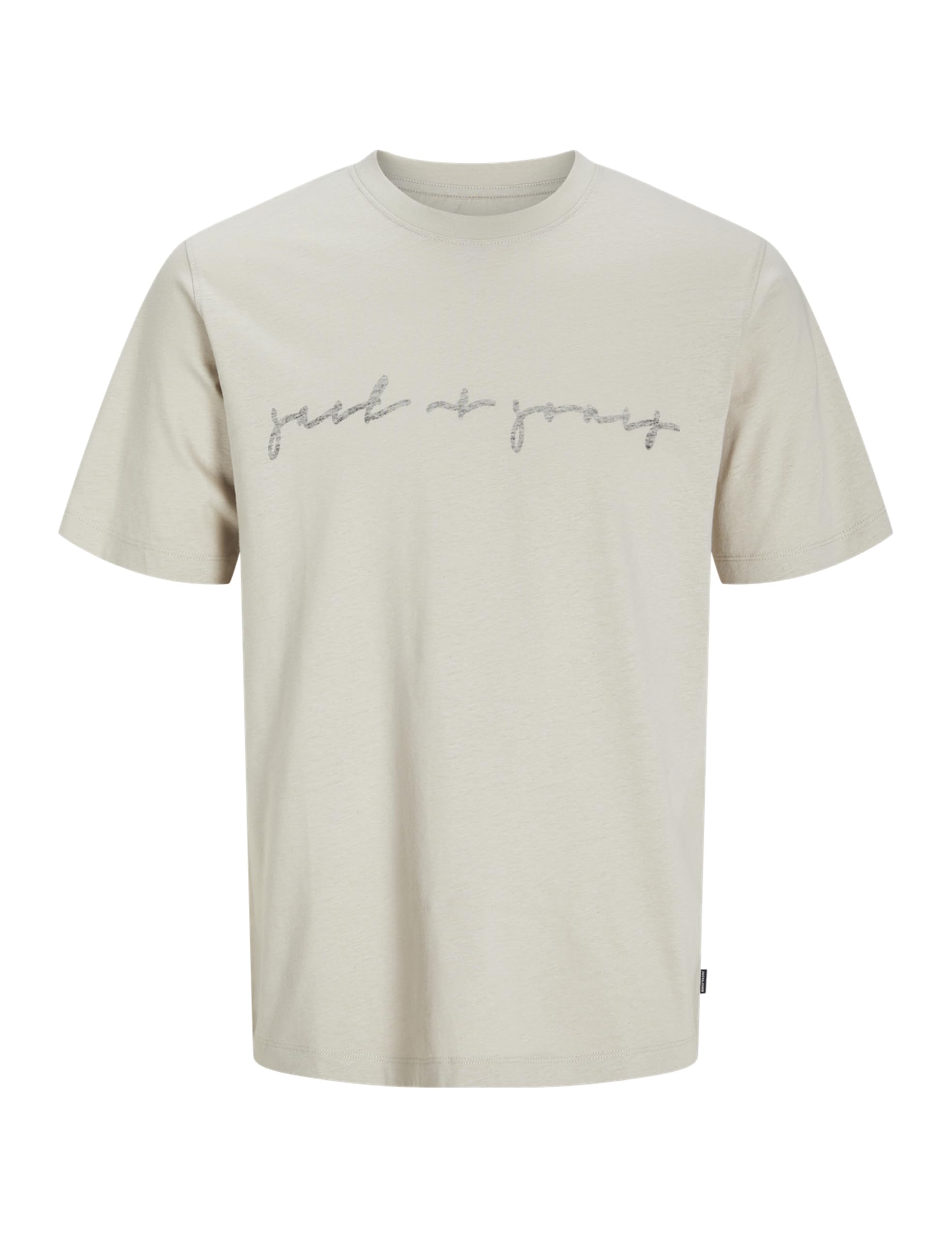 JACK & JONES Jprblacarter SS Tee, Silver Lining, S