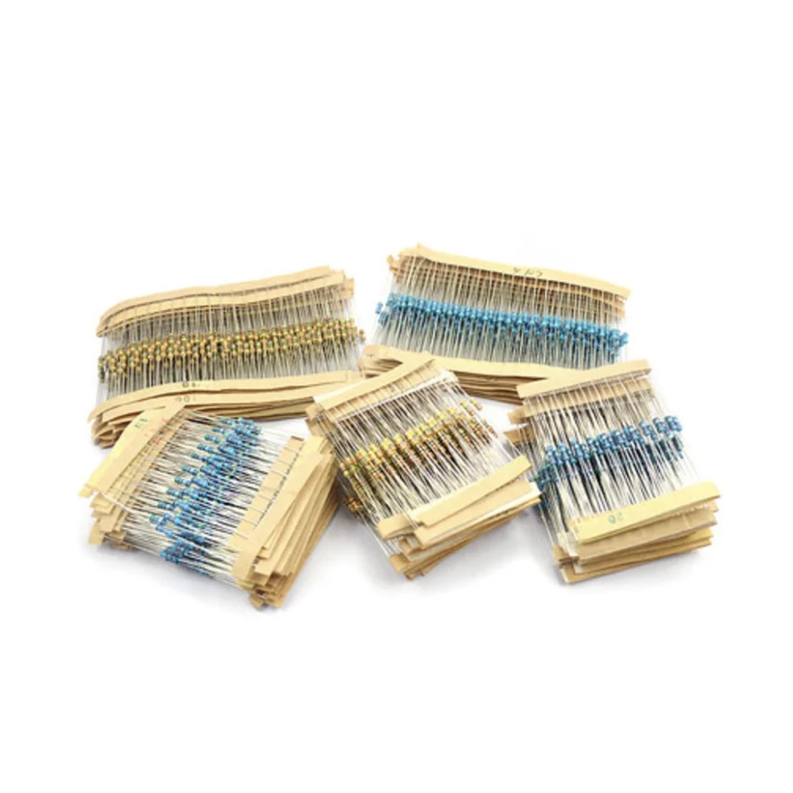 200 Stück 1/4 W Kohleschichtwiderstände Widerstände 5% 1R-10M 10R 47R 56R 100R 220R 1K 4K7 6K8 100K 330K 560K 1M Ohm, Farbiger Ringwiderstand (10R)