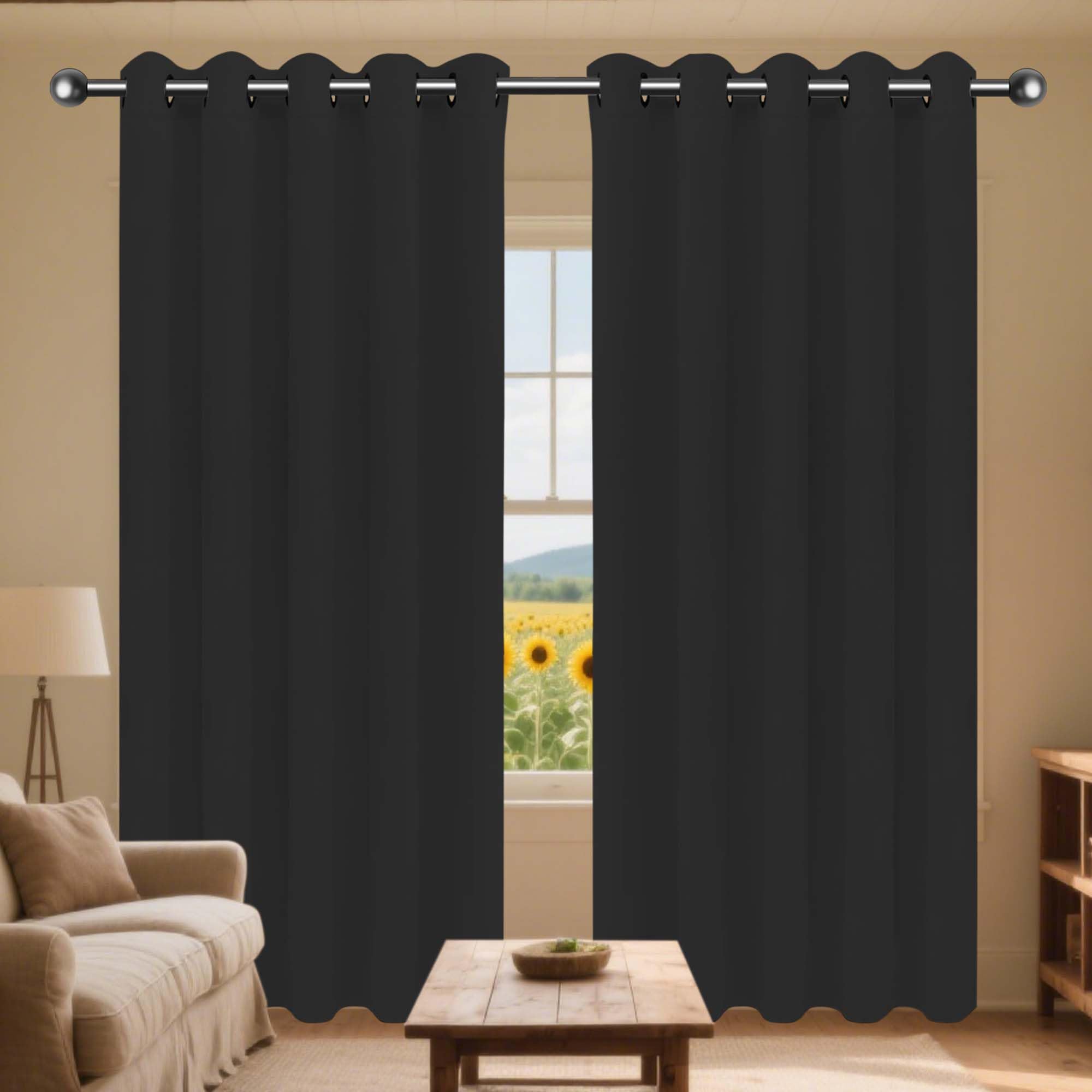 Rideau occultant 100% polyester anti-lumière JIAFANG 320 x 150 cm pour porte