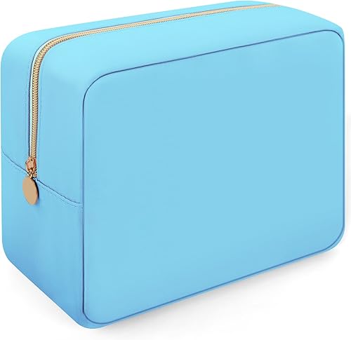 Nolon - Mini bolsa de maquillaje para mujeres y niñas, bonita bolsa de maquillaje preparada para cosméticos con cremallera, bolsa organizadora,