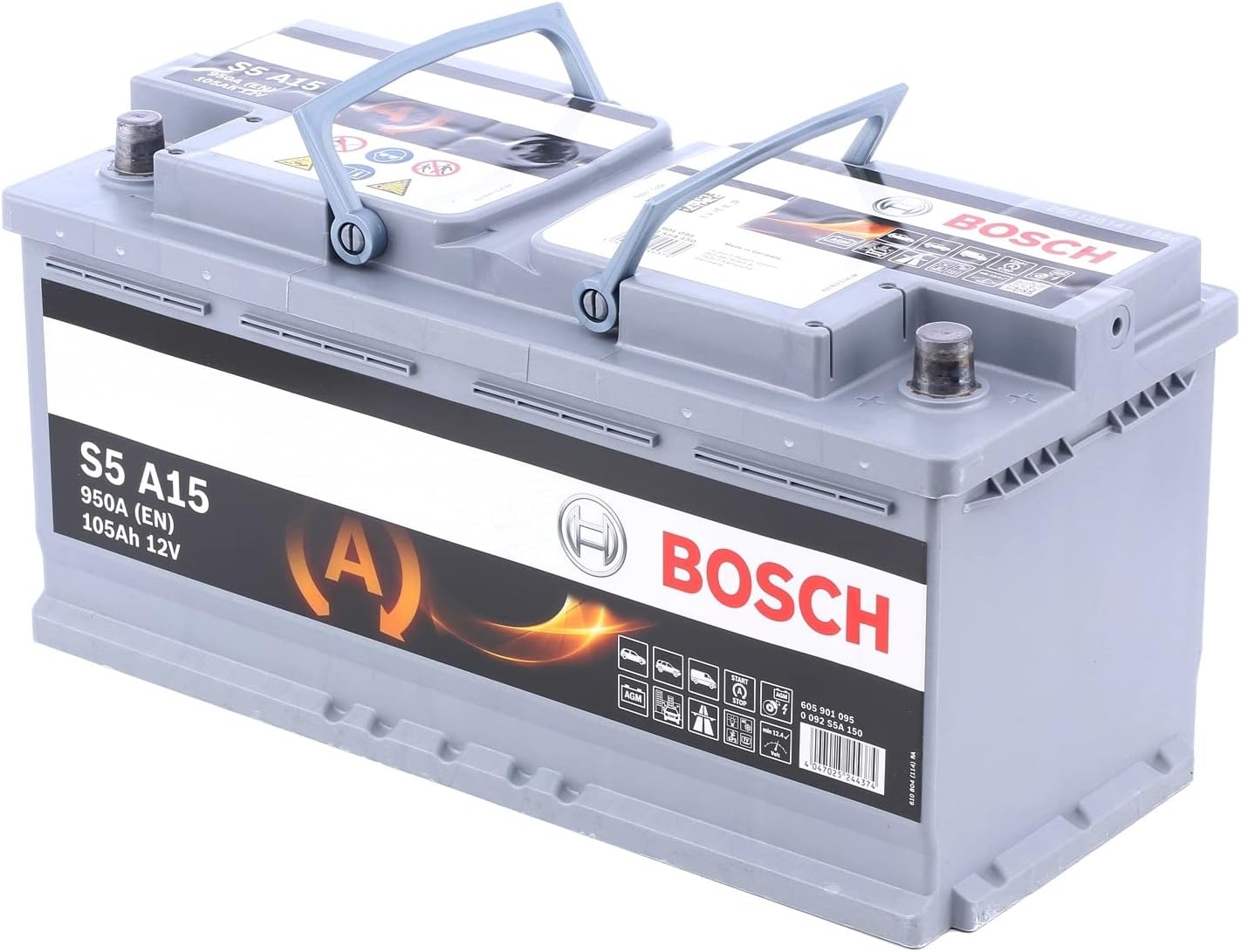 Bosch S4E13, Batteria Per Auto, 95A/h, 850A, Tecnologia EFB, Adattato Per Veicoli Con Sistema Start/Stop - View #10