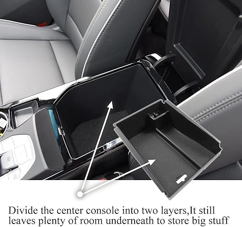 Miniatura 3 de Vesul Caja de almacenamiento para reposabrazos de consola central, compatible con Hyundai Tucson 2016-2021, bandeja de ABS, organizador de guantes,
