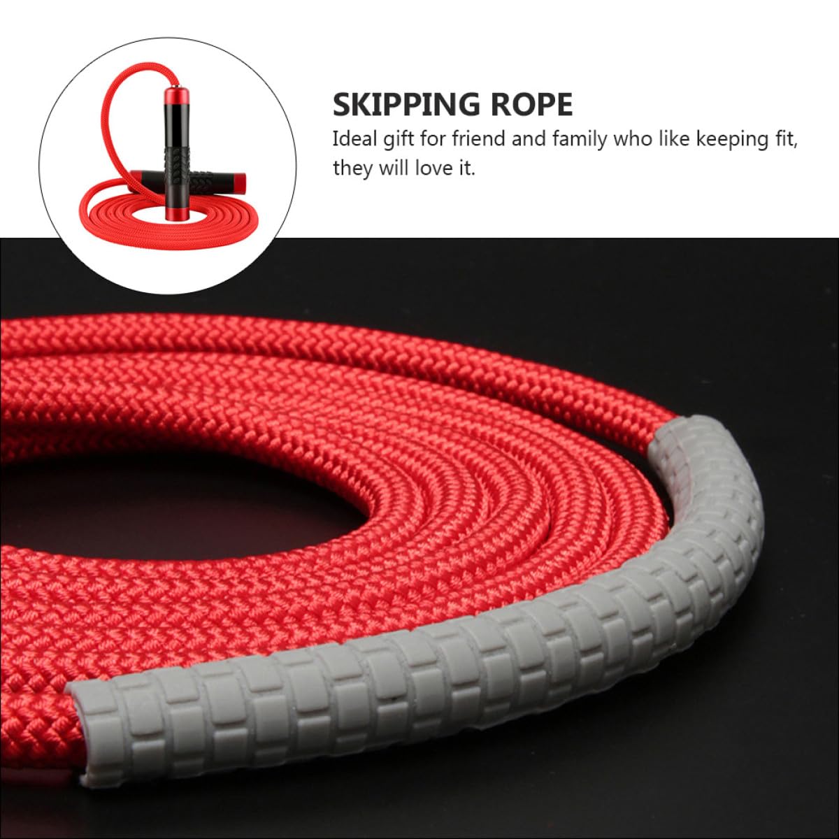 Gatuida Cuerda para Saltar Peso de Cuerda para Saltar Ajustable para Ejercicios y Entrenamiento de Fitness Casa o Gimnasio