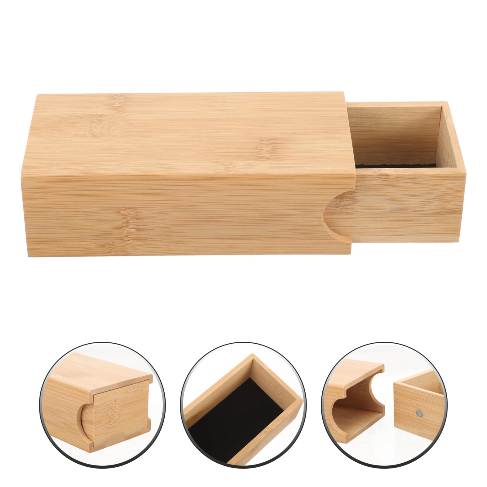 Custodia per occhiali in bambù e legno astuccio per occhiali catena Uomini Uomo portaocchiali retrò portaocchiali vintage custodie per occhiali custodia rigida per occhiali da sole